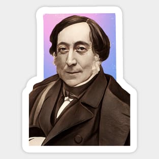 Italian Composer Gioachino Rossini illustration Sticker